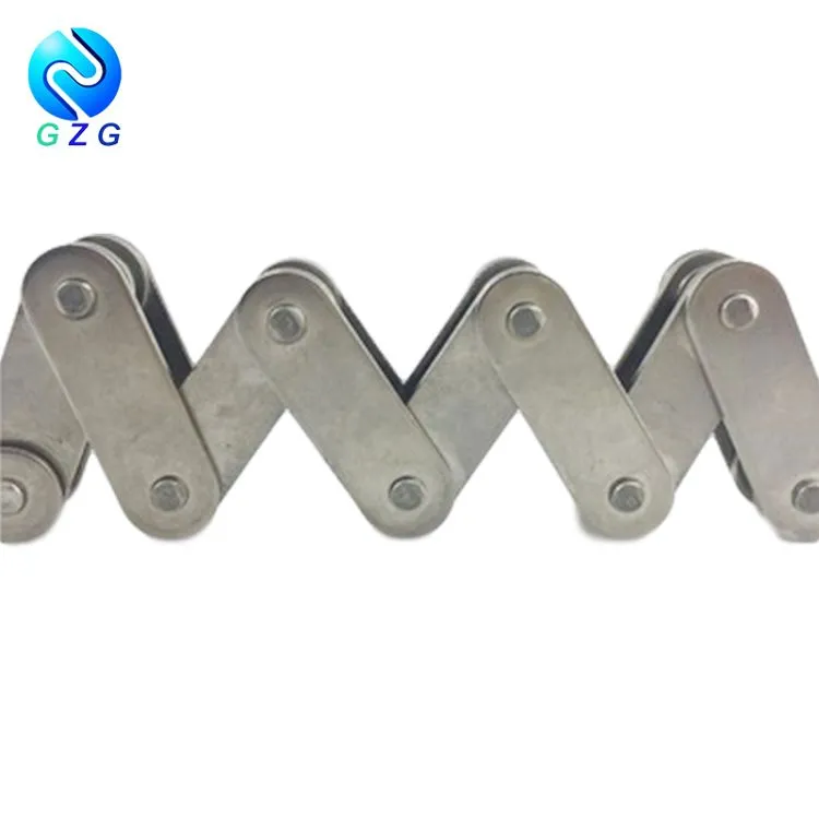 Cadena transportadora de placa lateral recta de doble pas de la sèrie A